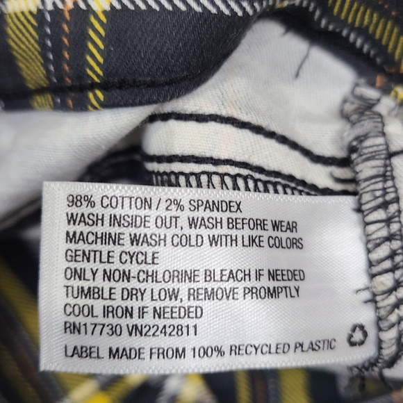 Wild Fable Tartan Plaid casual pull on pants size 32 - Picture 9 of 12